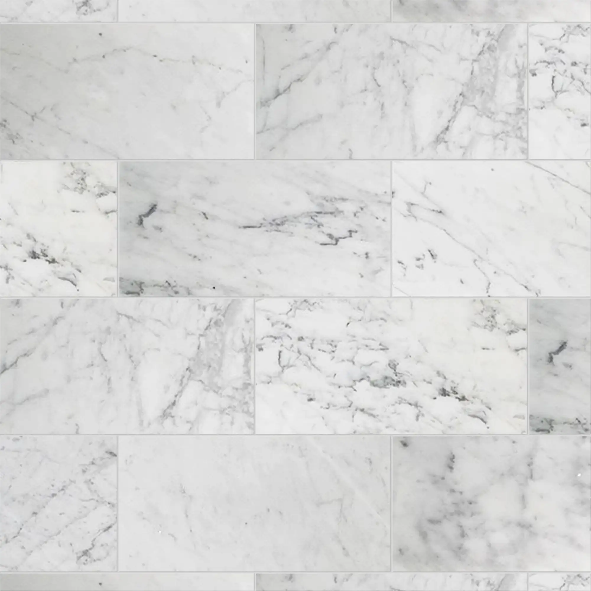 Bianco Carrara 6x12 Honed Marble, part of our Carrara Series