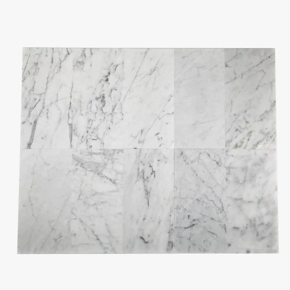 Bianco Carrara 6x12 Honed Marble Part Of Our Carrara Series