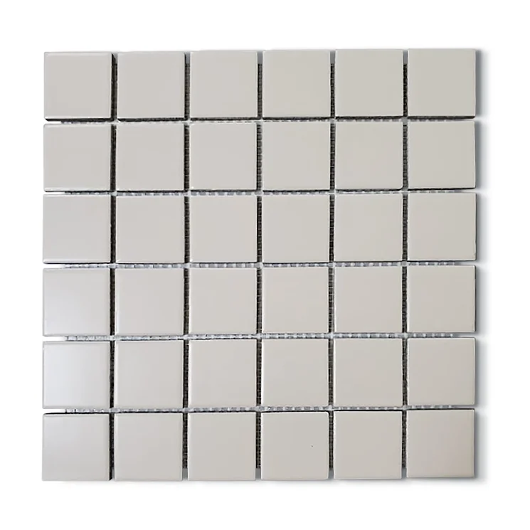 Beige Square 2x2 Matte Porcelain Mosaic Itilemosaic